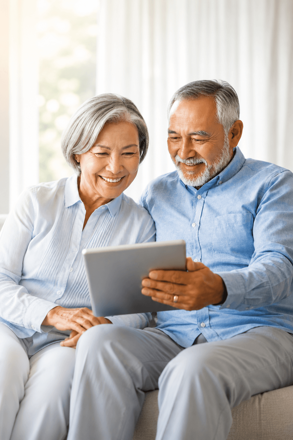 Texas seniors reviewing Medicare options with a Medicji advisor